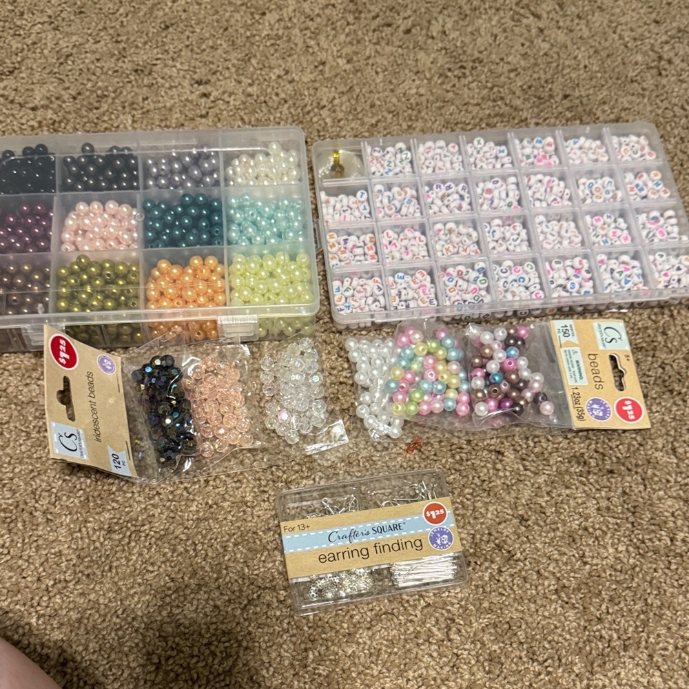 Colorful Bead and Earring Finding Set